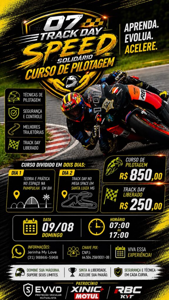 TRACK DAY SPEED SOLIDÁRIO – CURSO DE PILOTAGEM